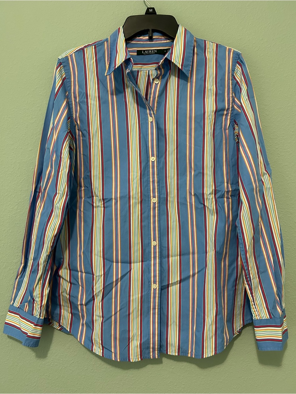 Lauren Ralph Lauren Blue Multi-Stripe women’s Button-Down Shirt